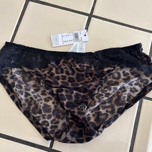 NWT intimissimi cheetah leopard print lace panties size Medium